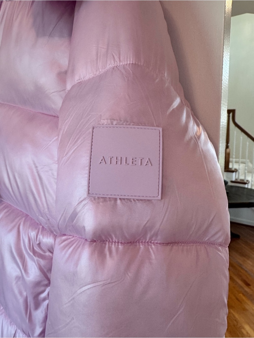 Athleta Stratus Puffer Jacket NWT - Fleur Pink - Size XS (#768233) - Picture 5 of 11